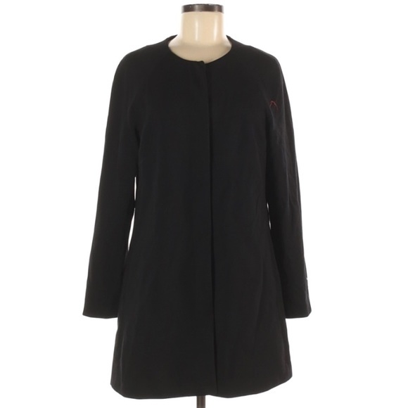 Estelle & Finn size 8 Vintage 90’s black A-line warm lined button up dress coat - Picture 1 of 13